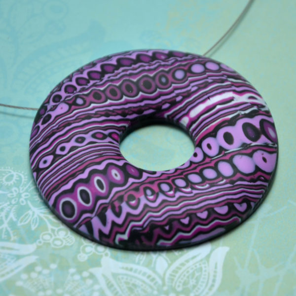 Korálky od Natálky- Fialový donut